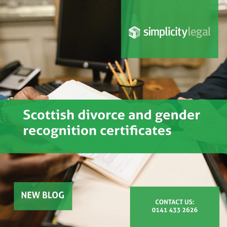 Scottish divorce and gender recognition certificates