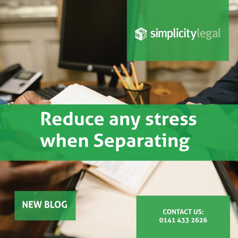 Reduce any stress associated with your separation – Family Law Solicitors Scotland – Separation agreement