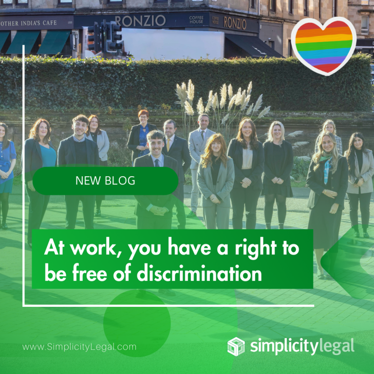 At work, you have a right to be free of discrimination – Employment law Glasgow