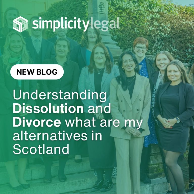 Understanding Dissolution and Divorce what are my alternatives in Scotland