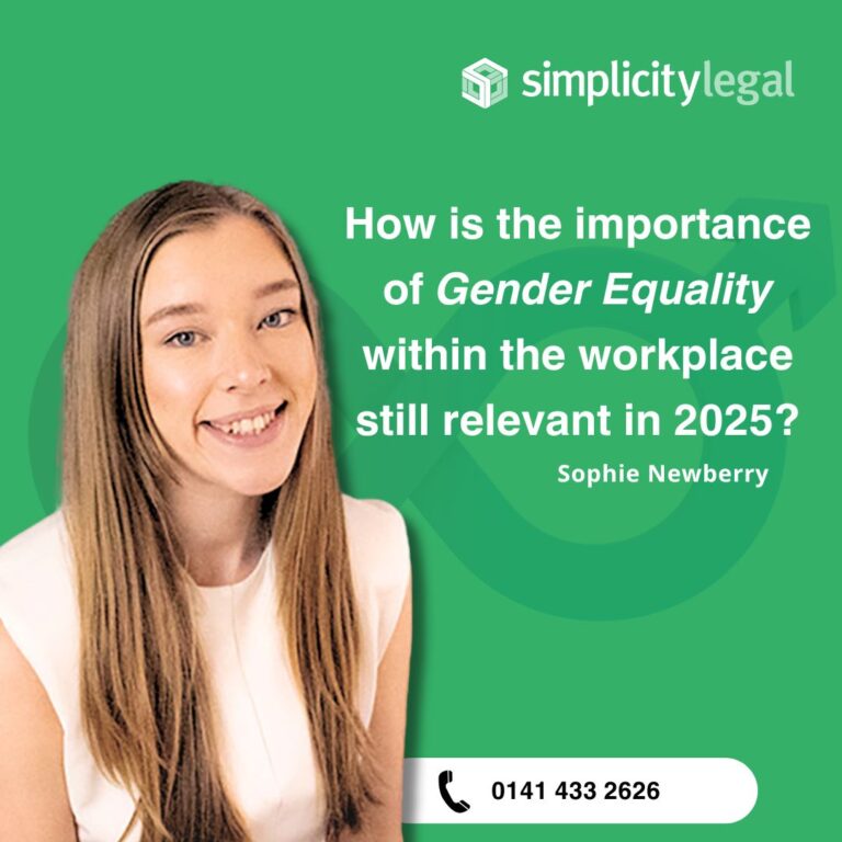 How is the importance of Gender Equality within the workplace still relevant in 2025? Scotland
