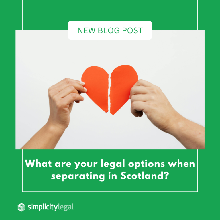 What are your legal options when you separate in Scotland?